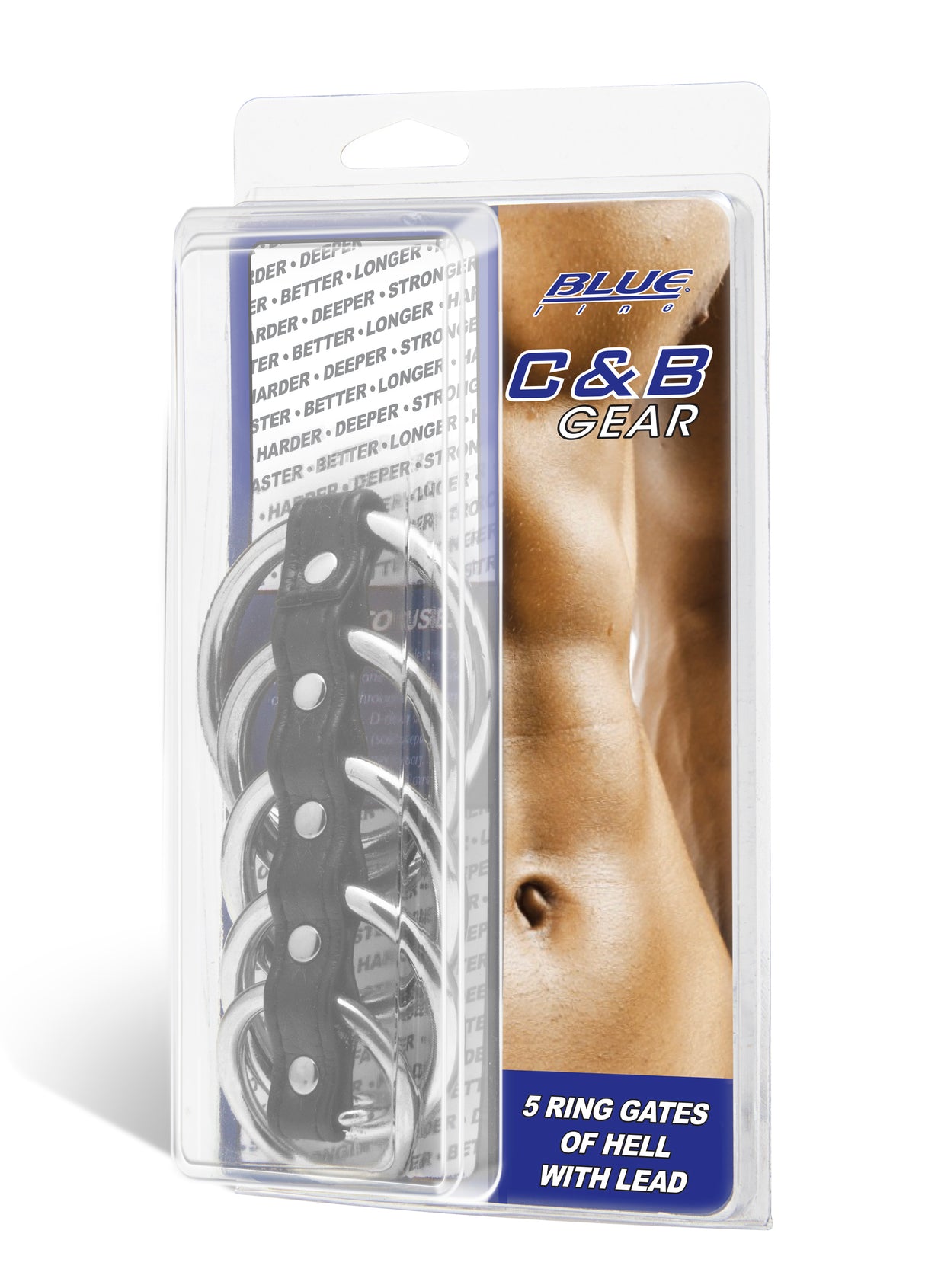 5 Ring Metal Gates of Hell with Leash Lead