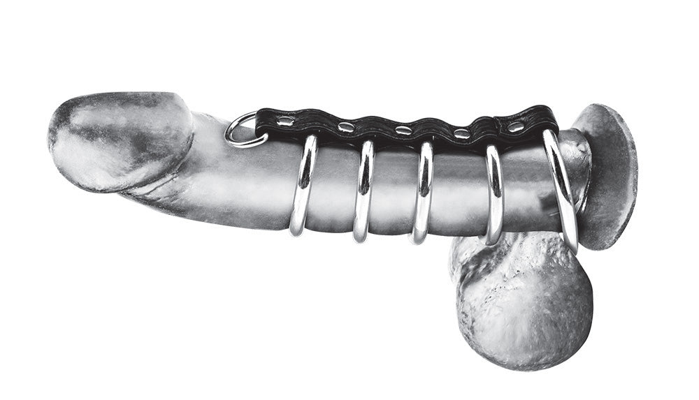 5 Ring Metal Gates of Hell with Leash Lead