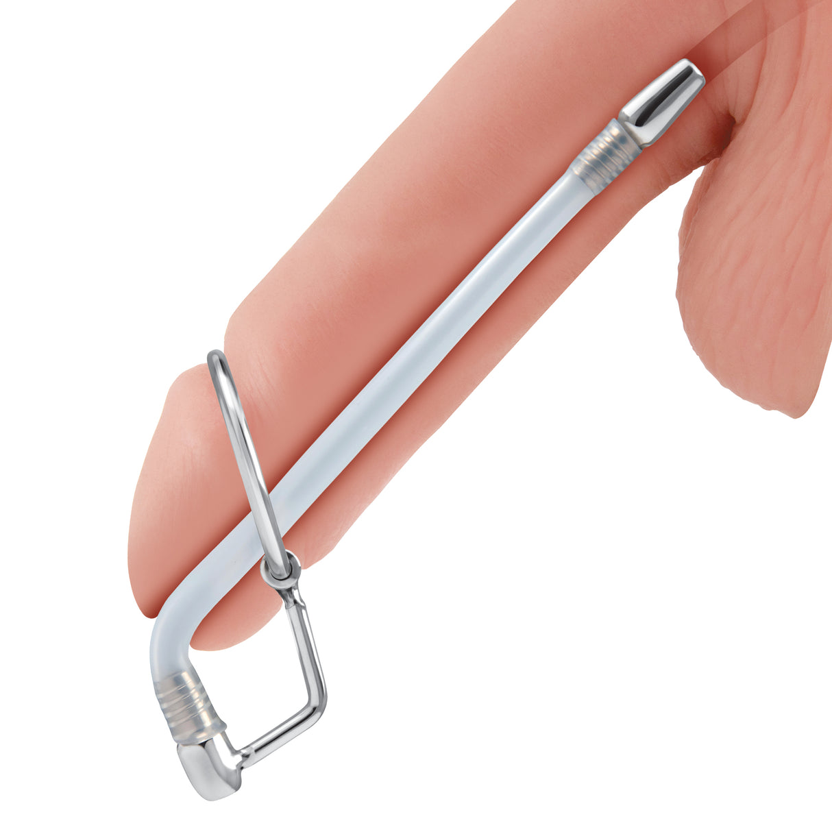 Stainless Steel Cock Ring Catheter Urethral Plug