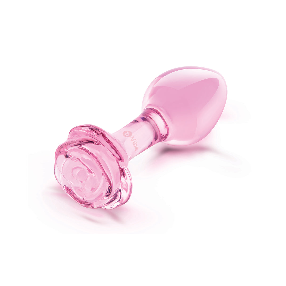 b-Vibe Pink Roses Glass Butt Plug Training Set