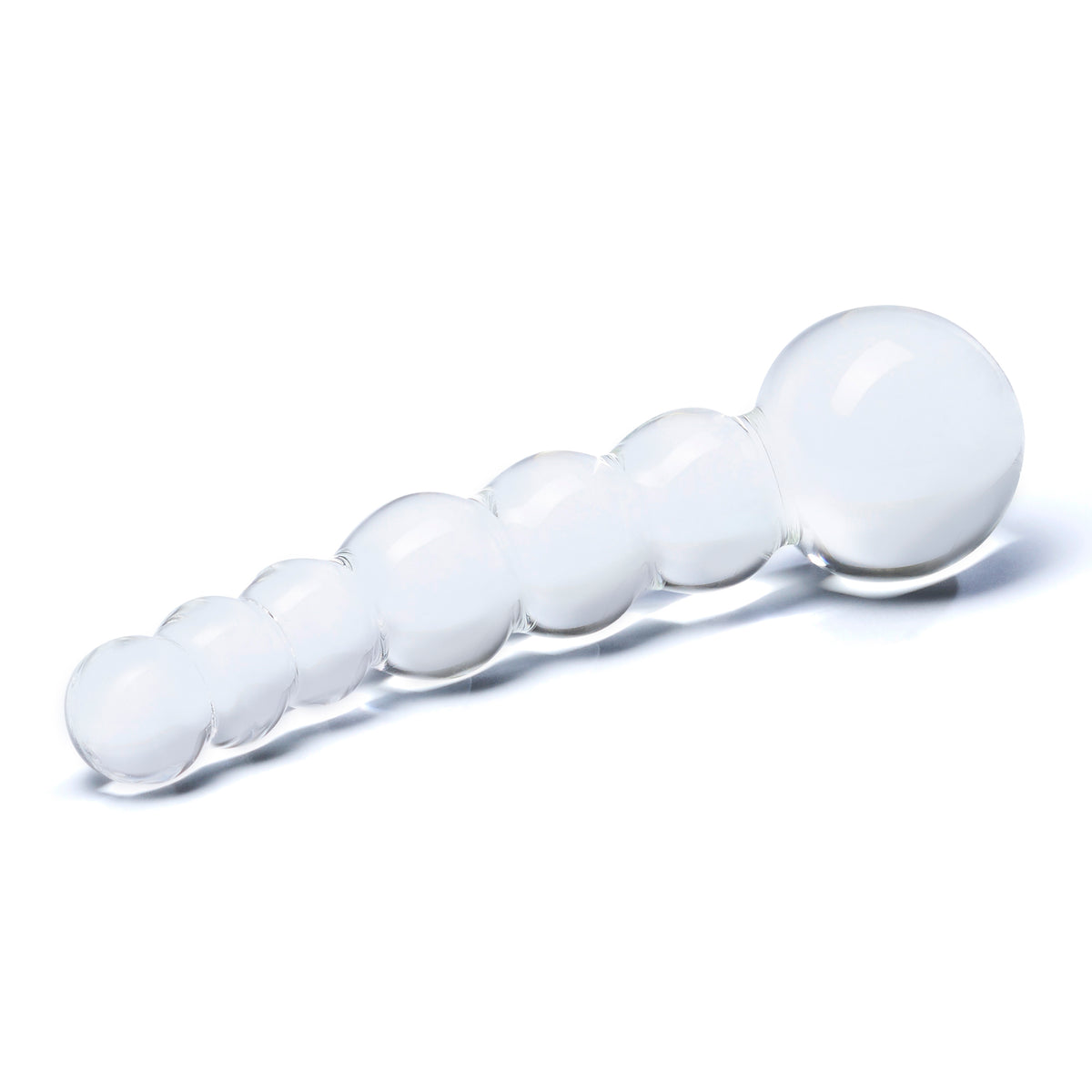 3.75" Curved Glass Anal Beads