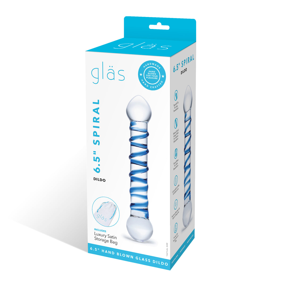6.5" Spiral Double Ended Dildo