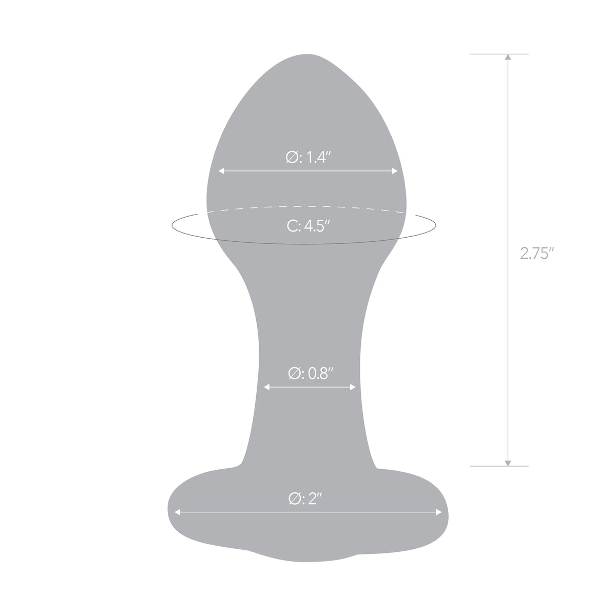 3.5" Bling Bling Jeweled Butt Plug