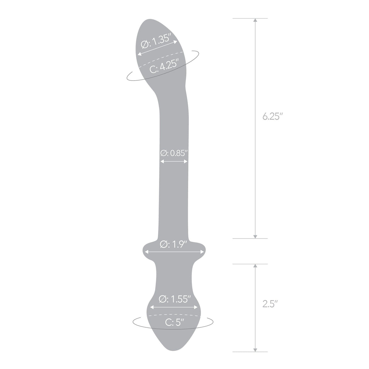 9.5" Double Play Dual-Ended G-Spot Dildo