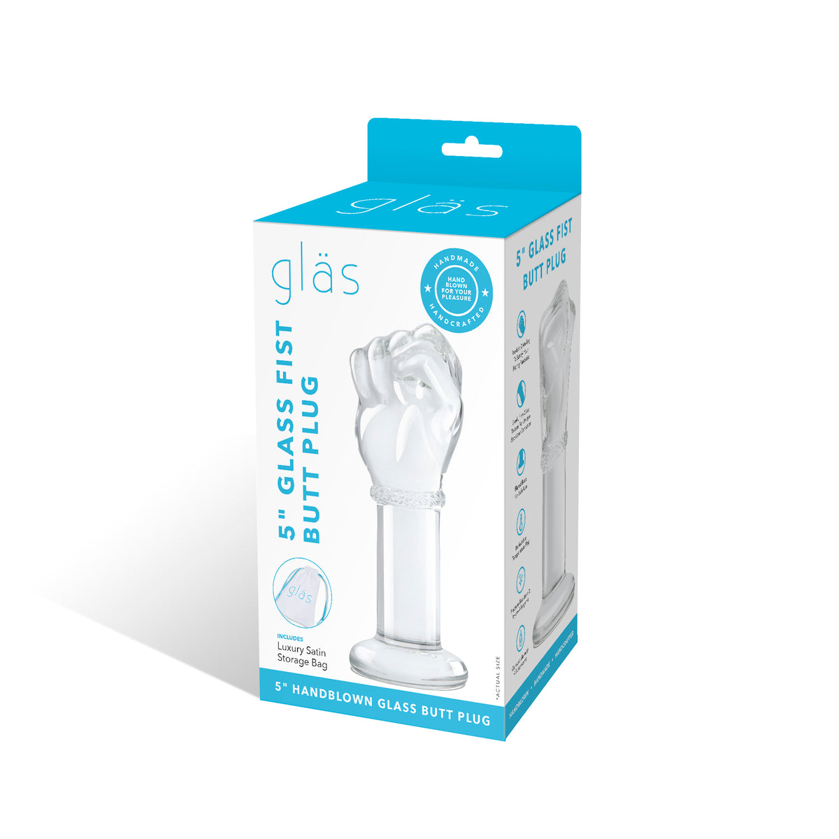 5" Fist Glass Butt Plug