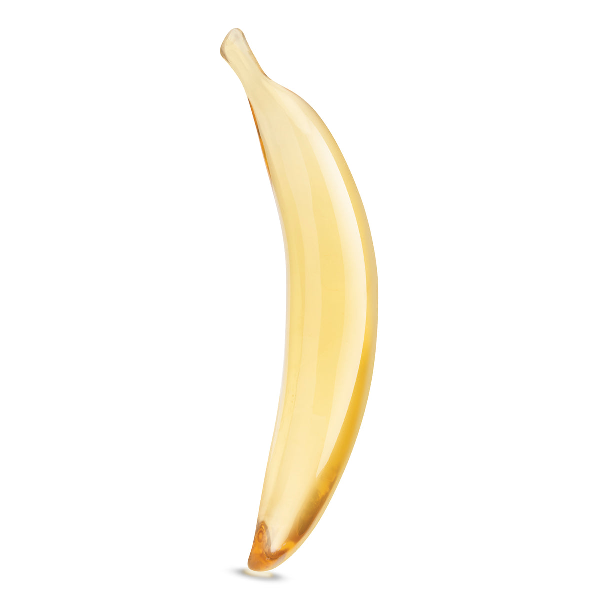 7" Banana Joy Curved Glass Dildo