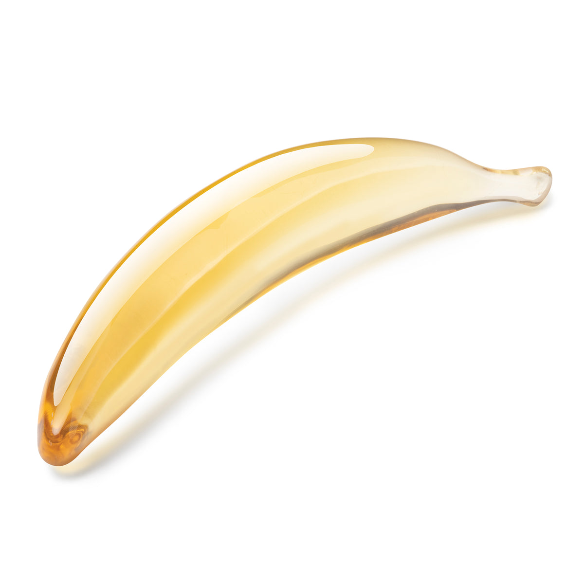 7" Banana Joy Curved Glass Dildo