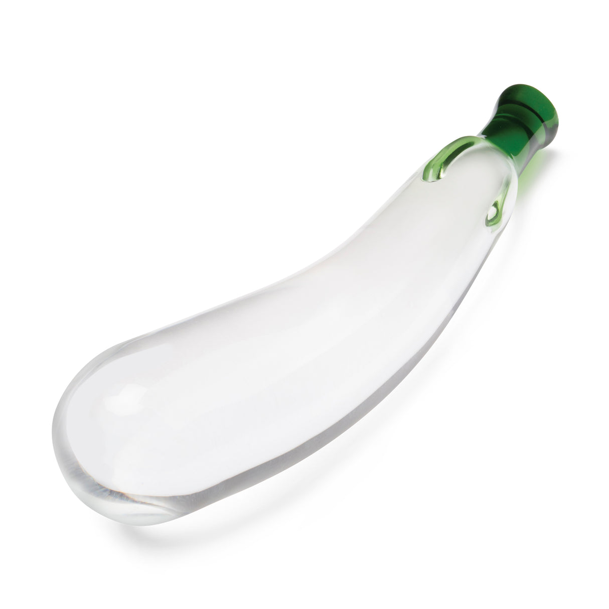 Eggplant Ecstasy 7.25" Glass Dildo