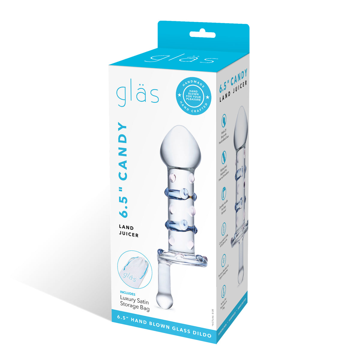 4.5" Candy Land Juicer Nubbed Glass Butt Plug
