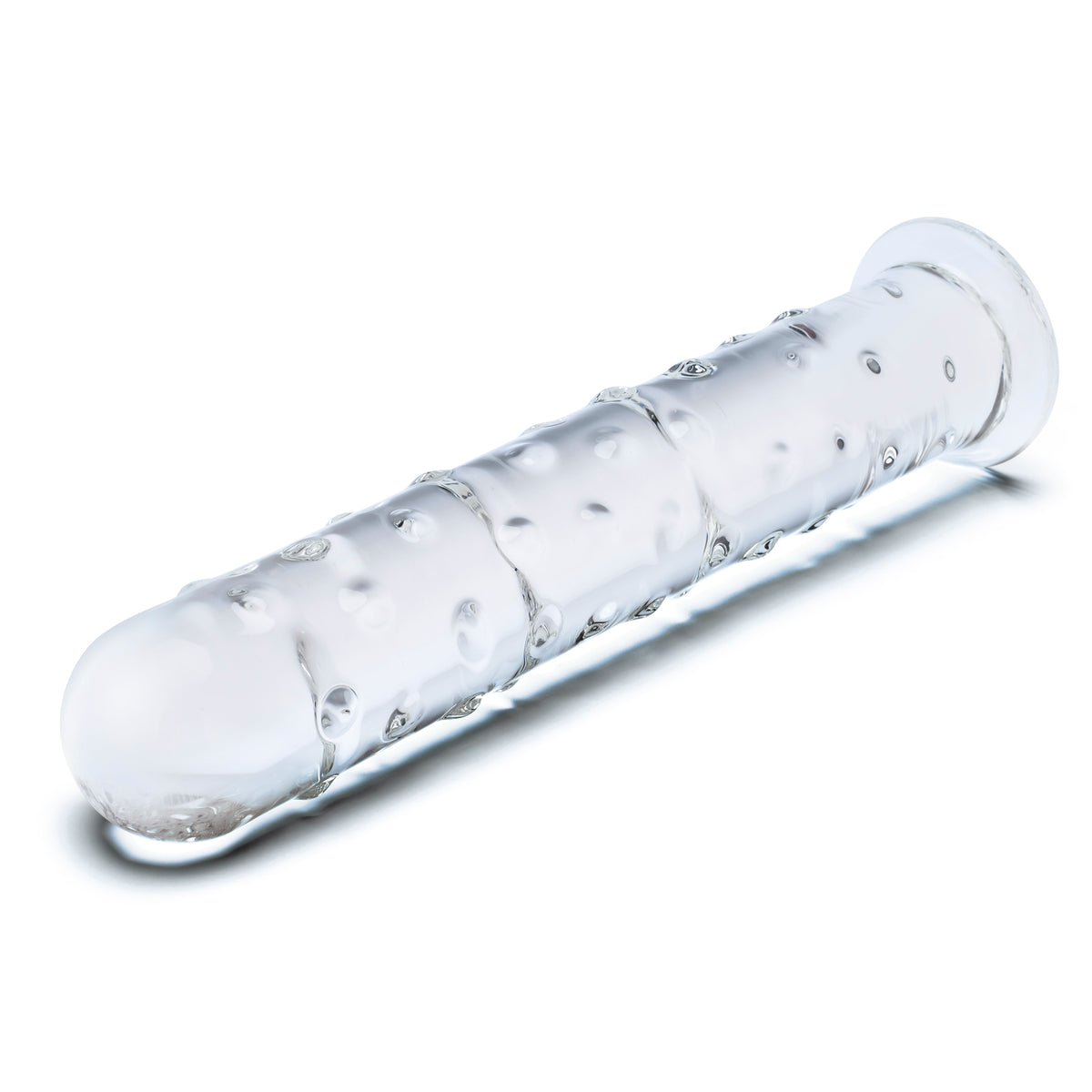 10" Extra Large Nubbed Glass Dildo