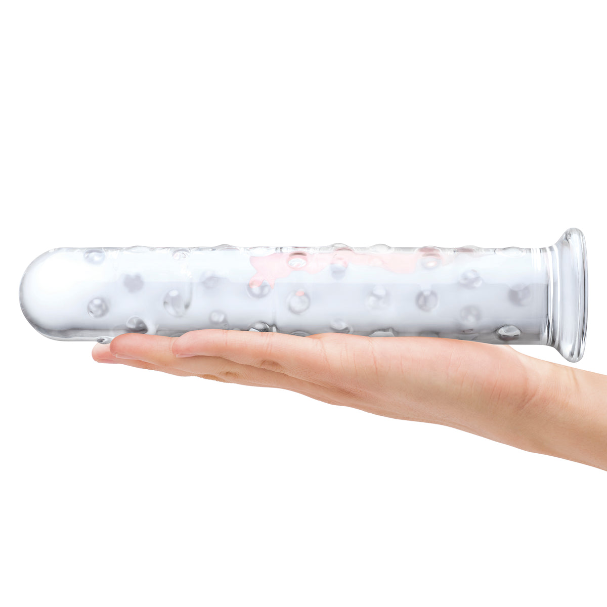 10" Extra Large Nubbed Glass Dildo