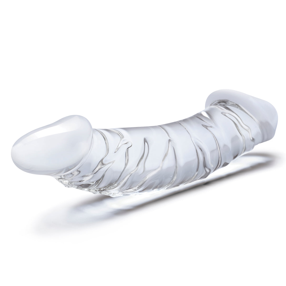 10.5" Girthy Realistic Double Dong Glass Dildo