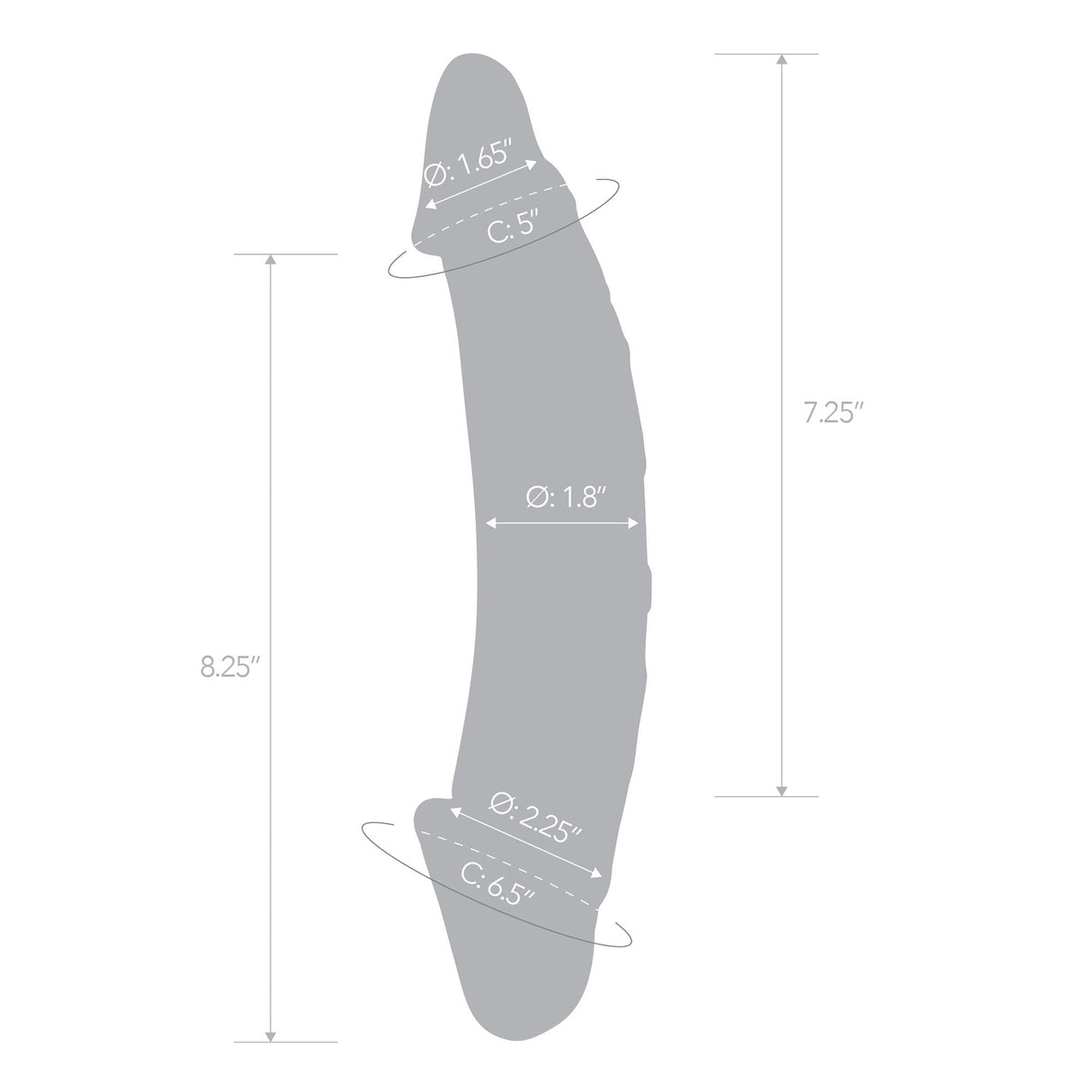 10.5" Girthy Realistic Double Dong