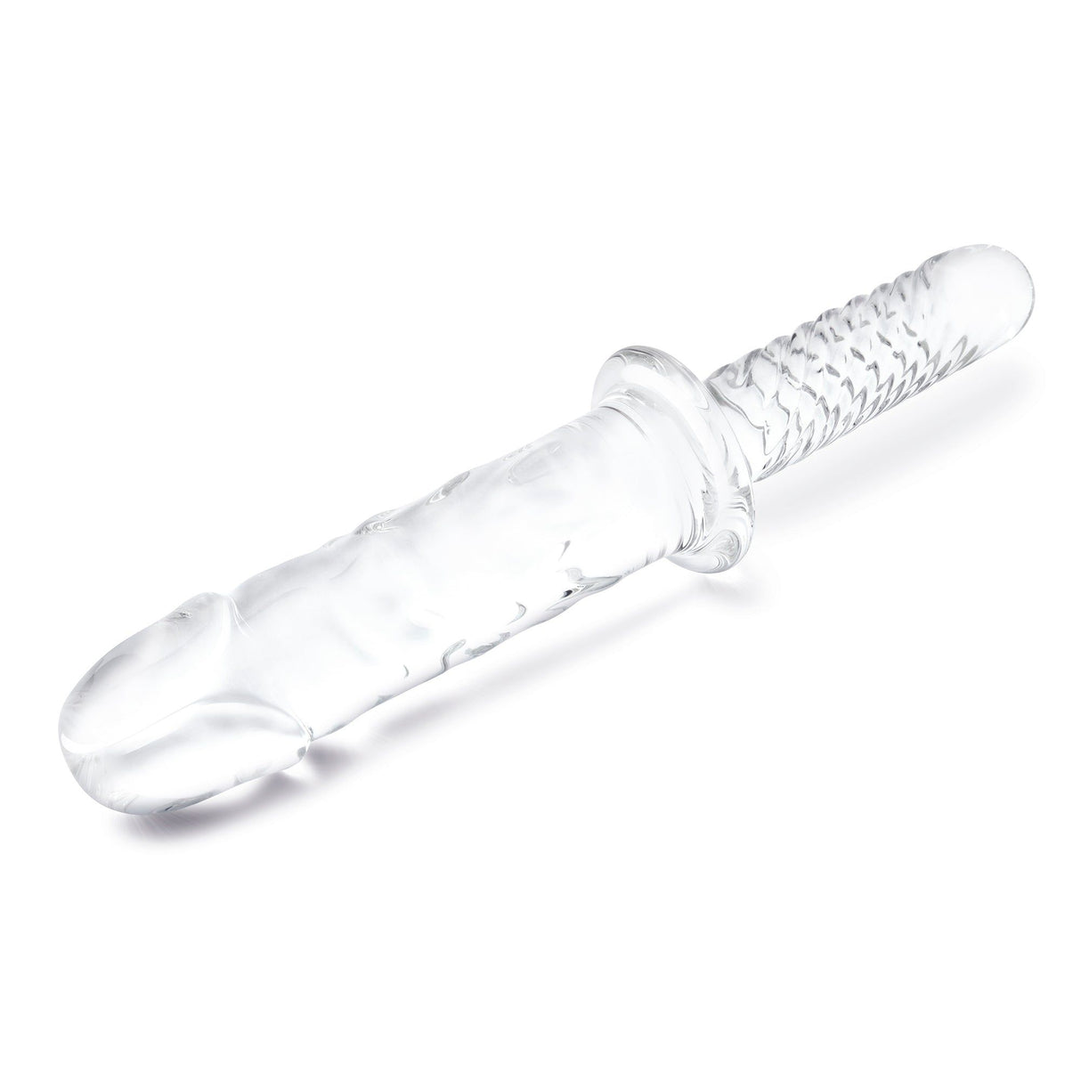 11" Girthy Cock Double Ended Dildo With Handle