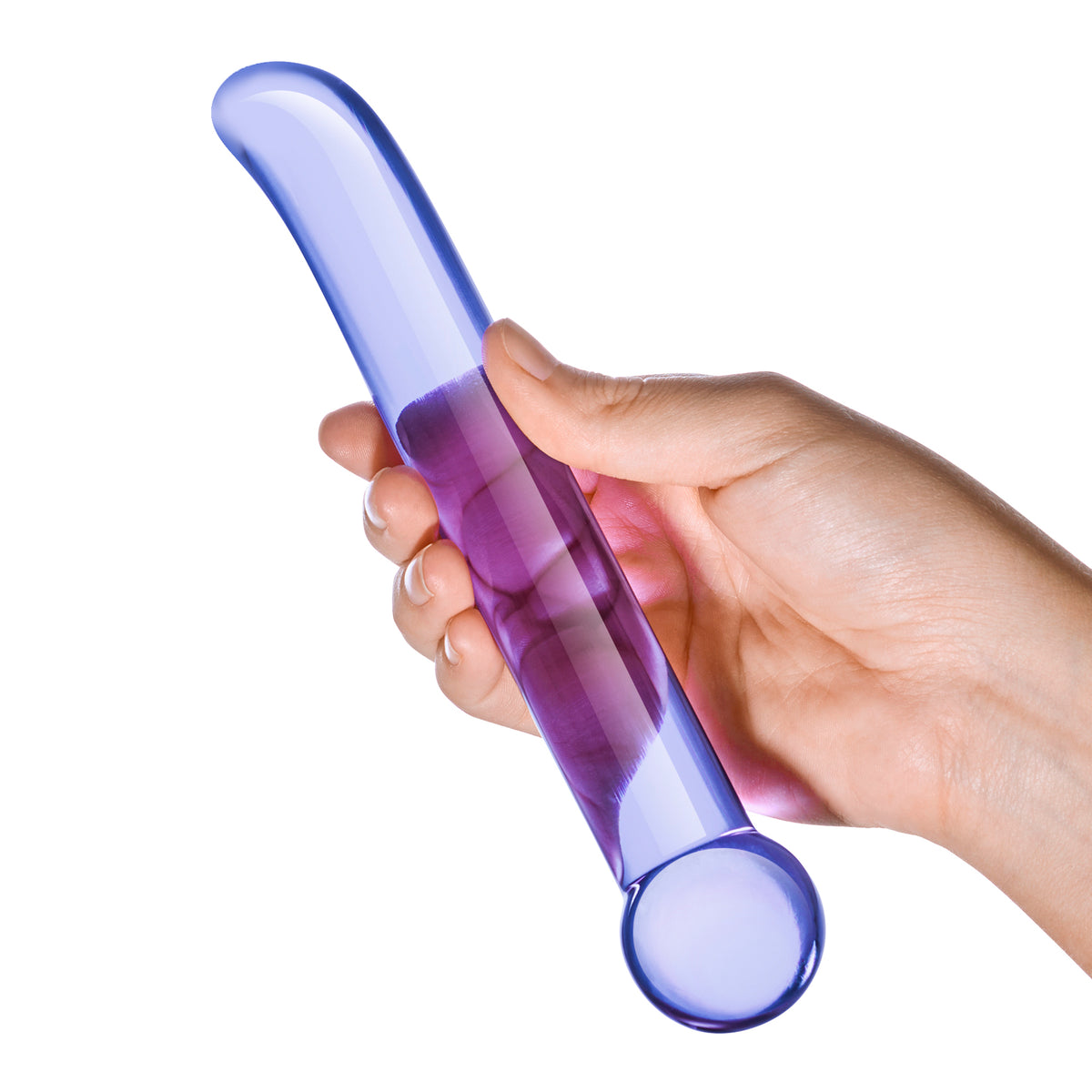 5.5" Purple G-Spot Glass Dildo