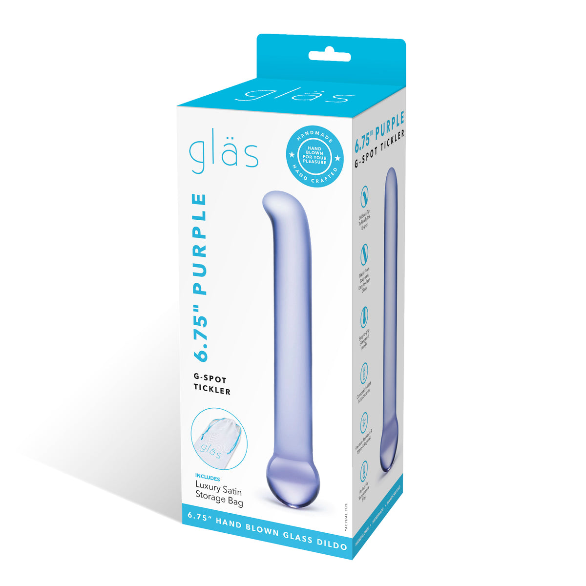 5.5" Purple G-Spot Glass Dildo