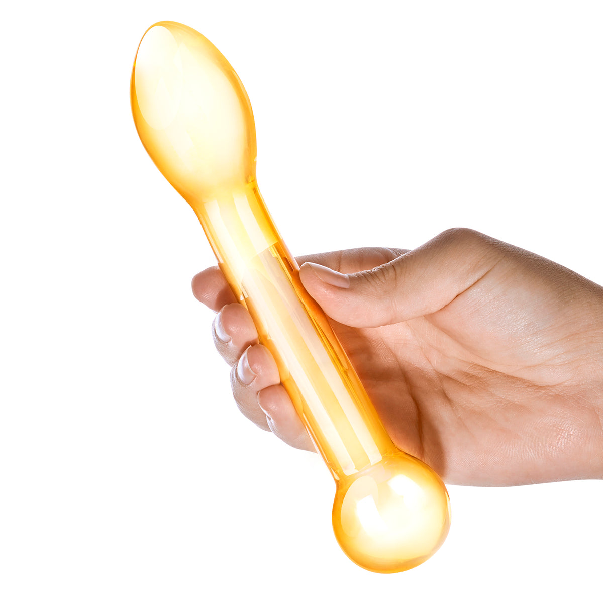 5.75" Honey Dripper Double Ended Glass Anal Dildo