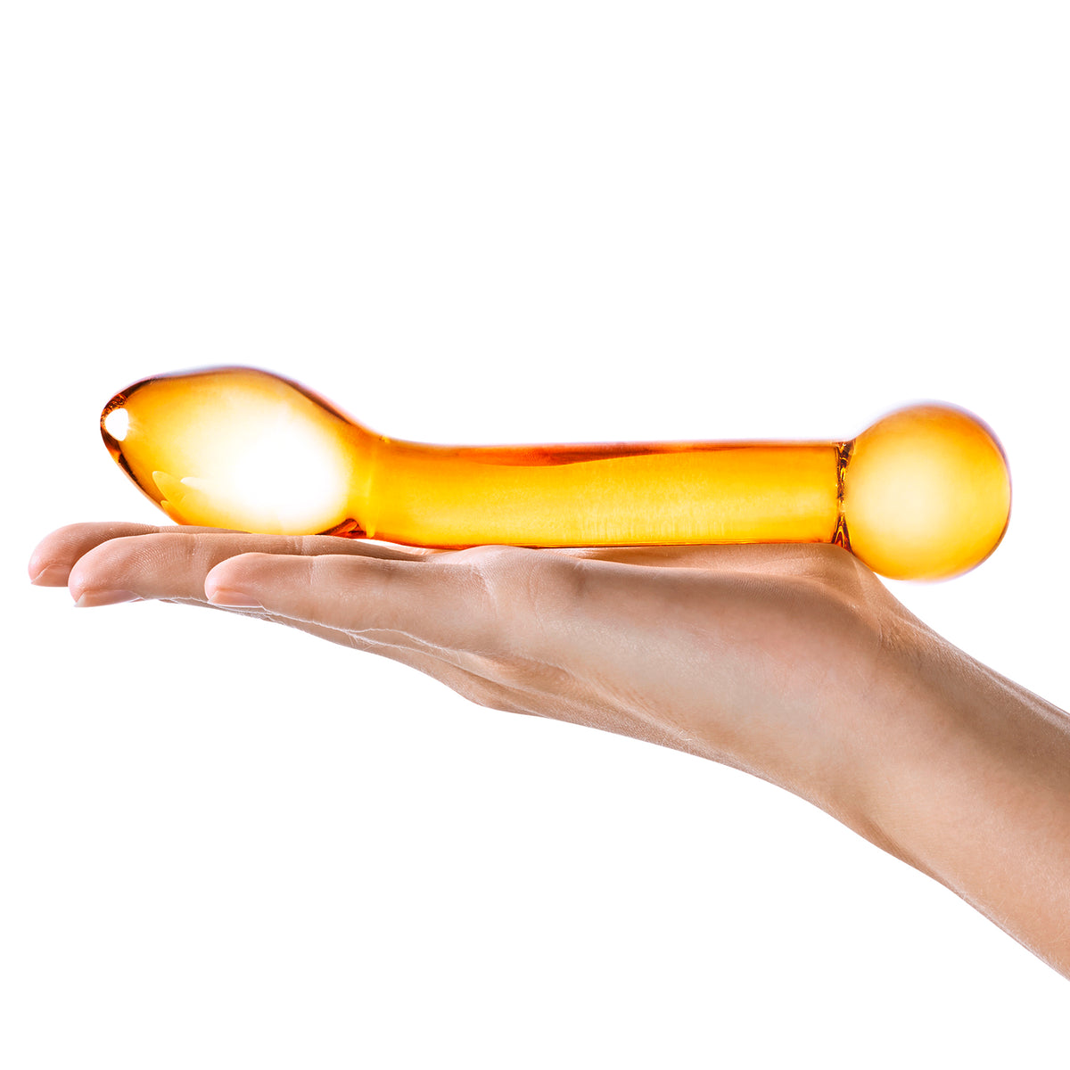 5.75" Honey Dripper Double Ended Glass Anal Dildo