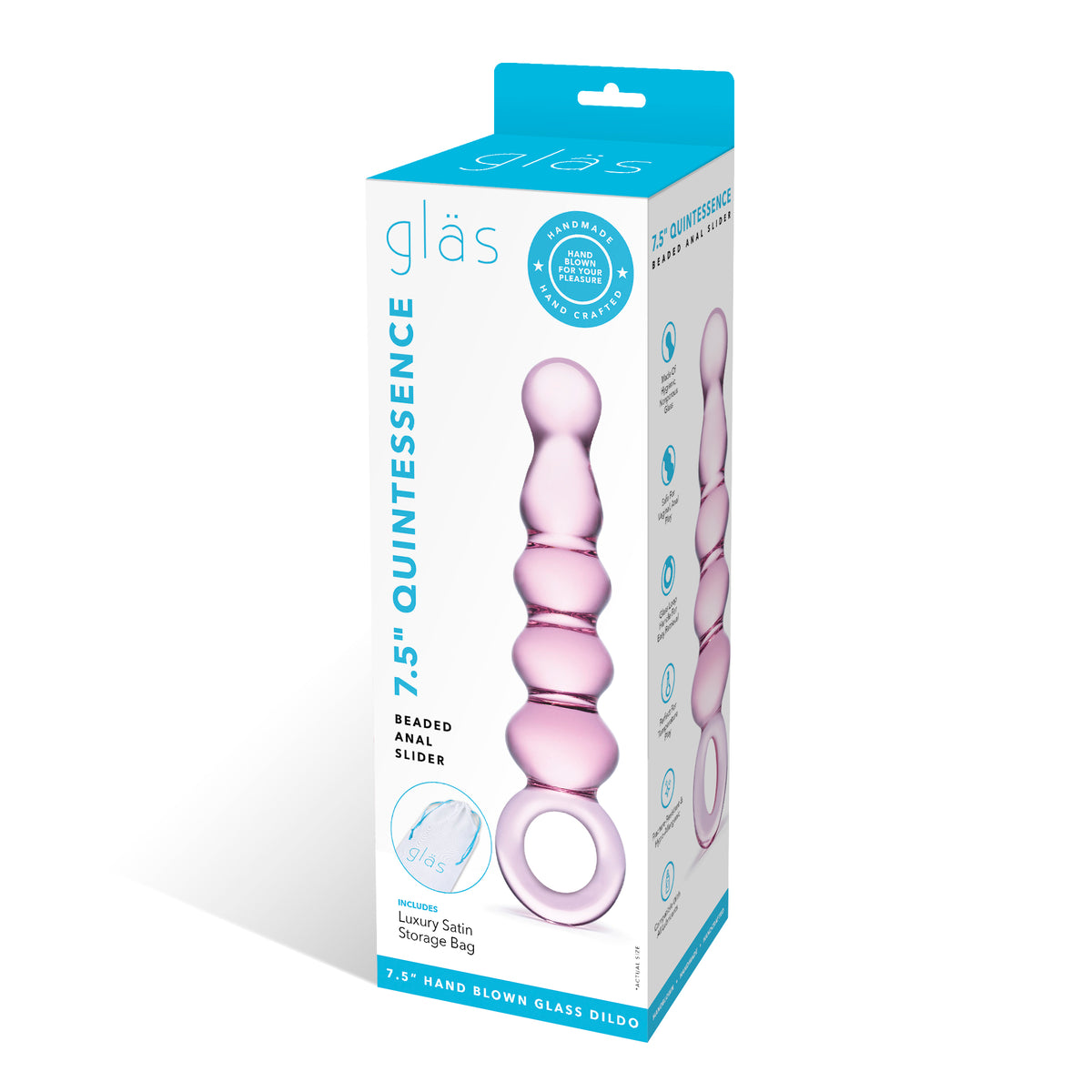 5.75" Quintessence Glass Anal Beads