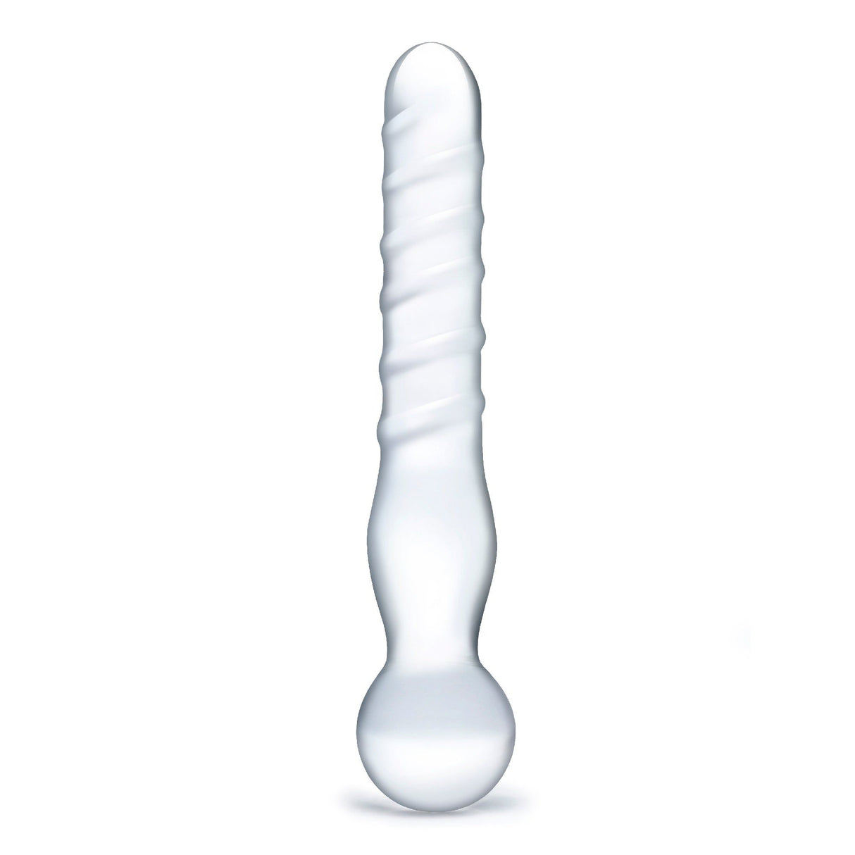 Joystick Spiral Clear Dildo