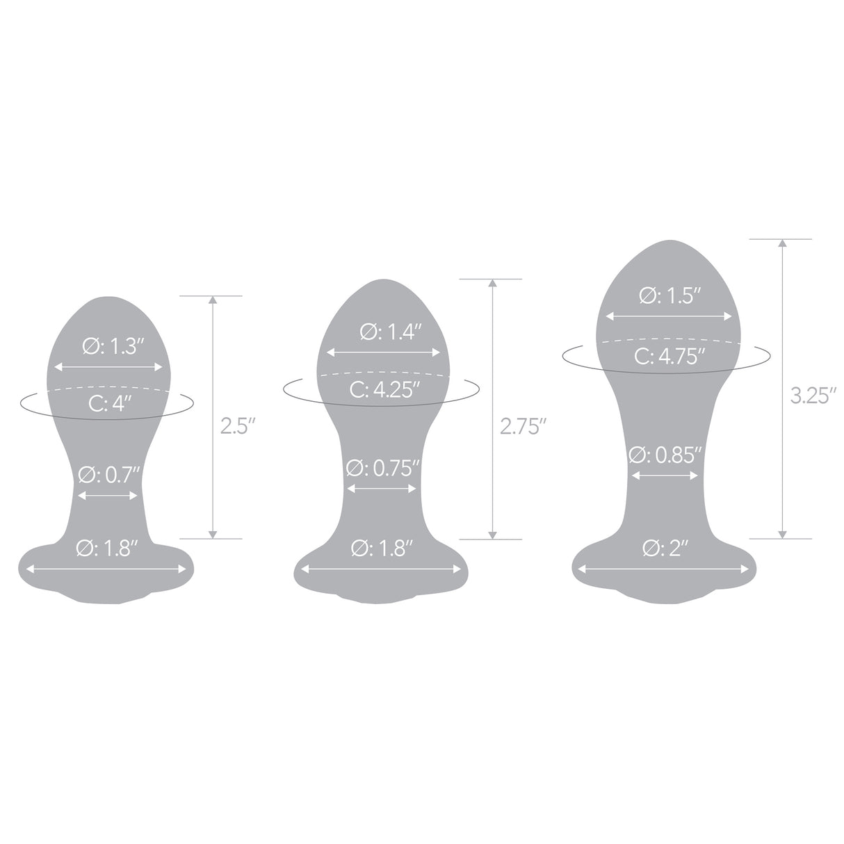 Bling Bling Glass Anal Training Kit