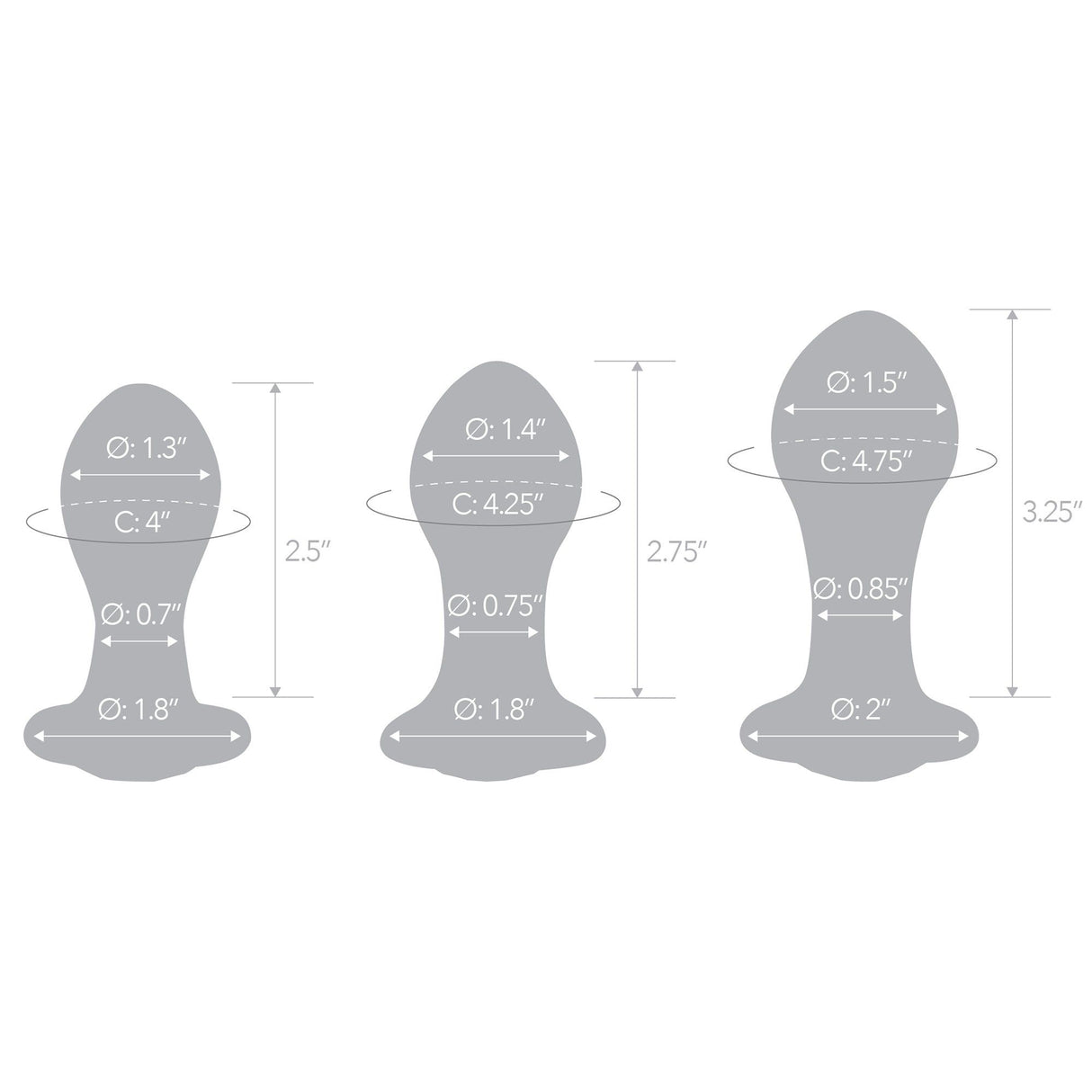 Bling Bling Glass Anal Training Kit