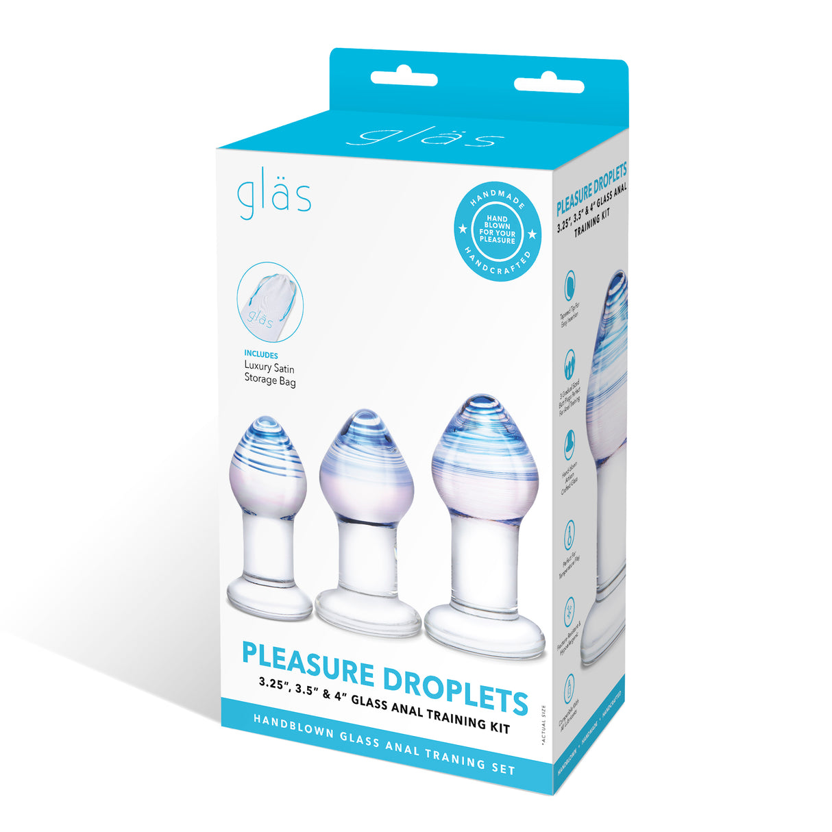 3-Piece Pleasure Droplets Anal Training Kit