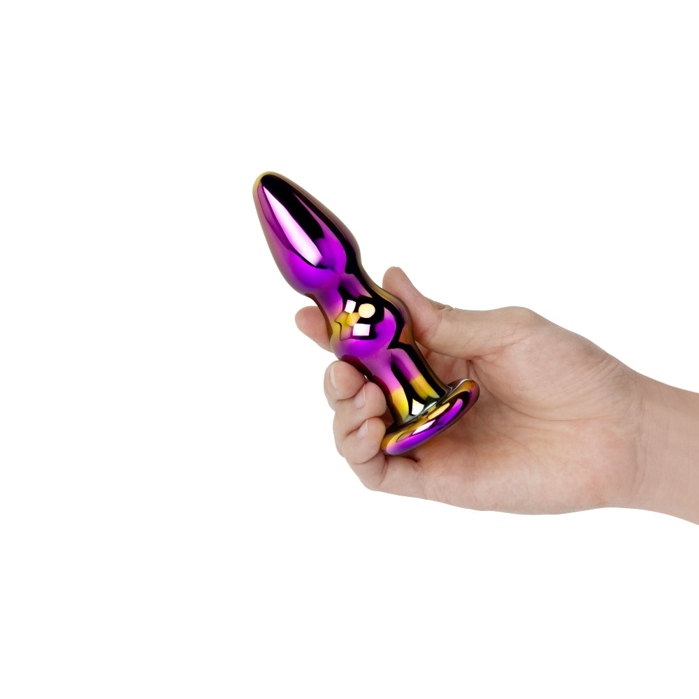 4" Chrome Beaded Butt Plug