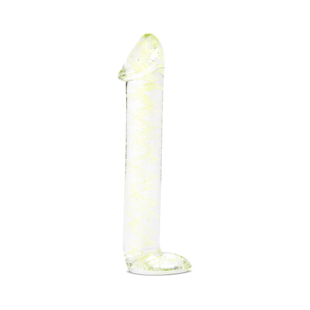 6.5" Glow-In-The-Dark Realistic Glass Dildo