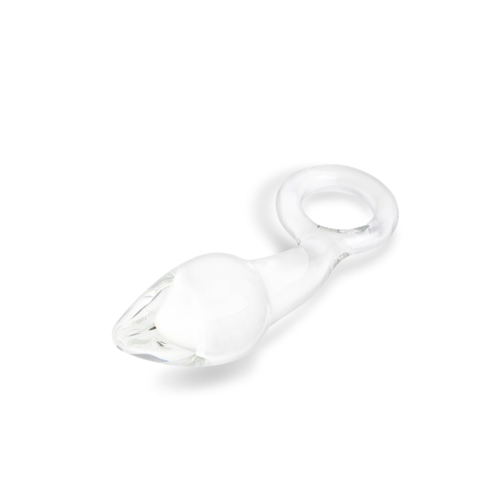 3.75" Curved Glass Butt Plug