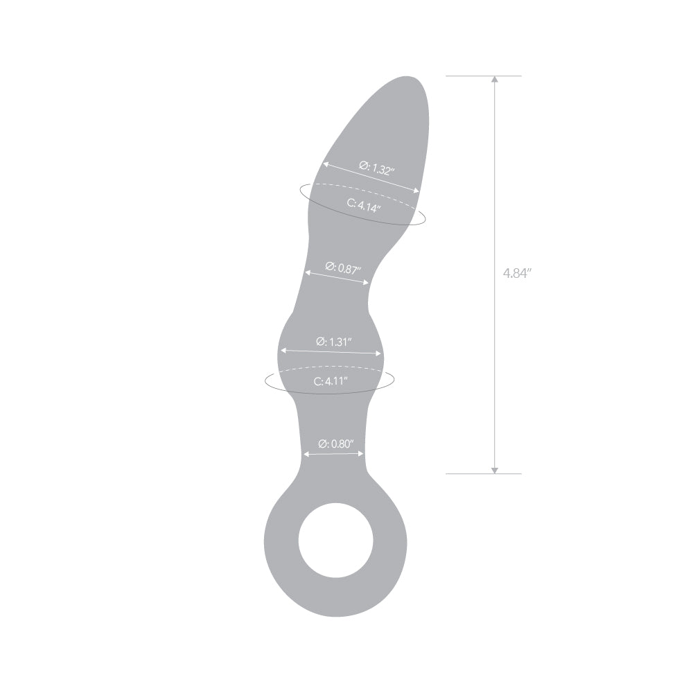 Curved Beaded Butt Plug