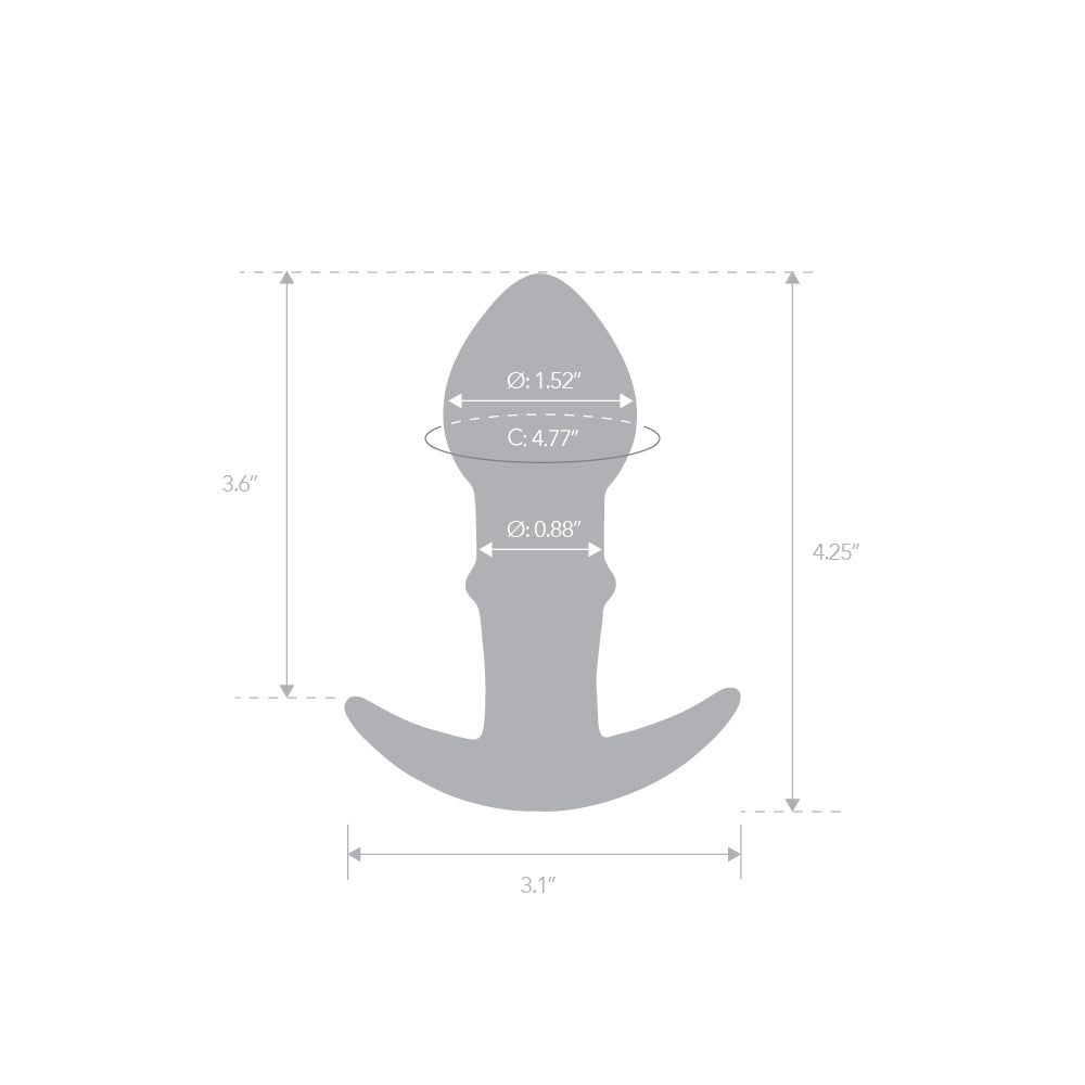 3.6" Black Butt Plug