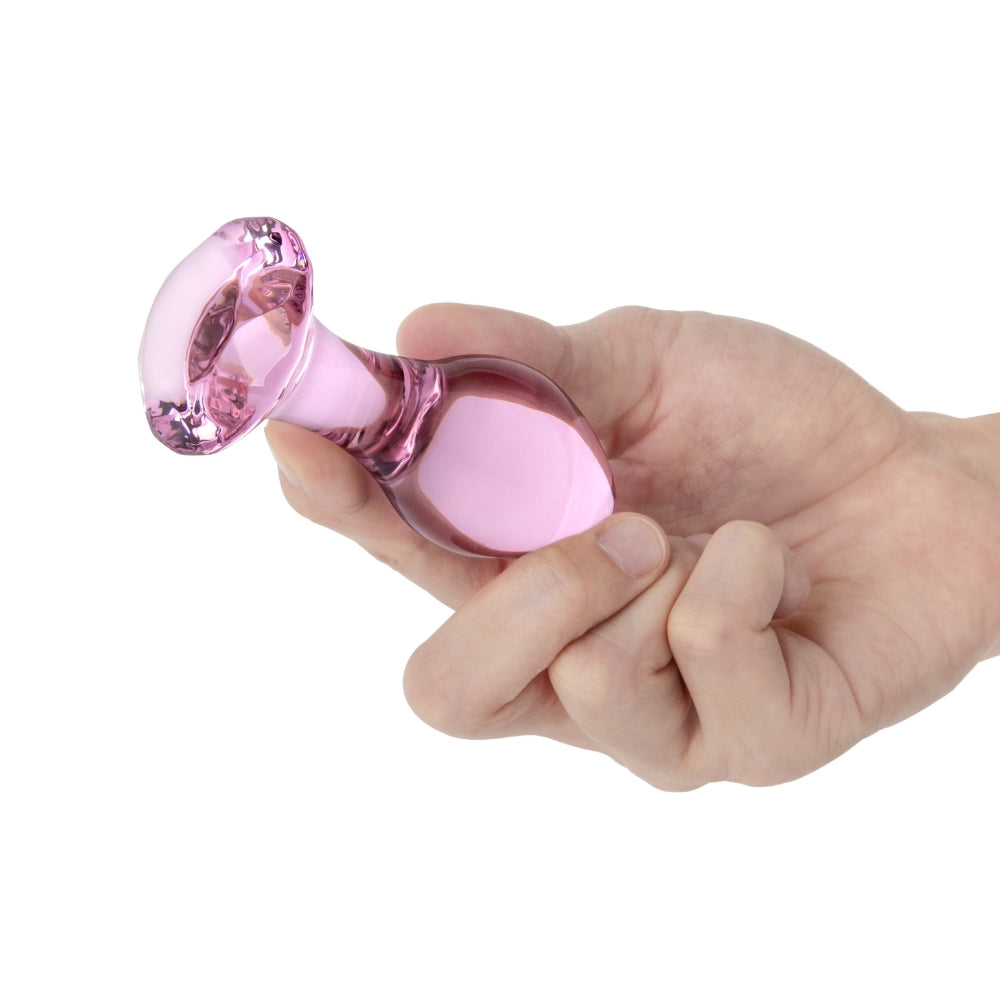 Pink Diamond Glass Butt Plug