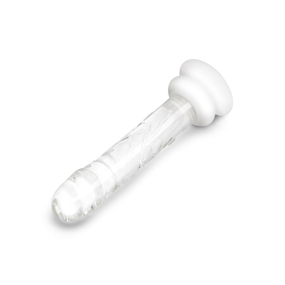 8" Realistic Suction Cup Glass Dildo
