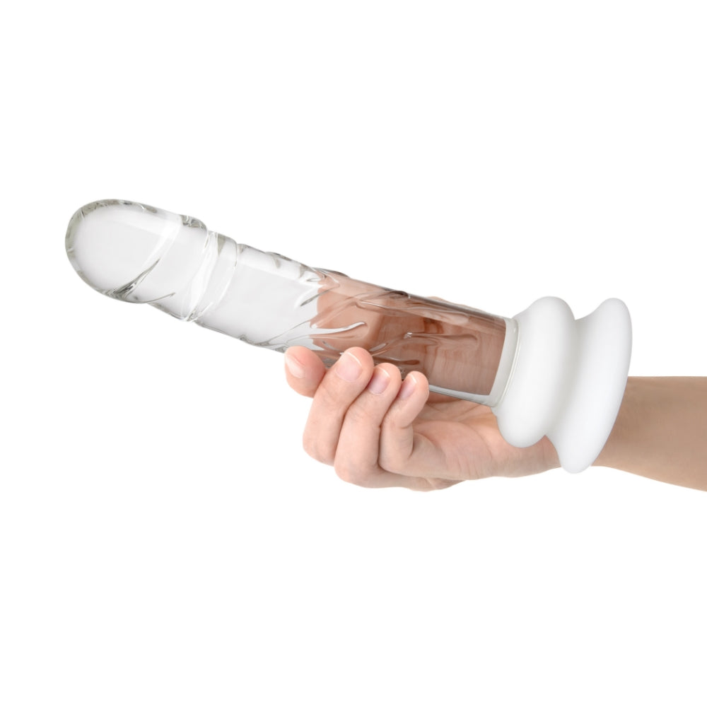 8" Realistic Suction Cup Glass Dildo