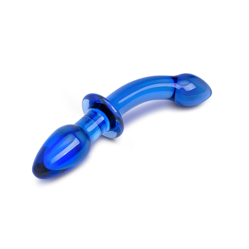 6.75" Blue Glass Anal Dildo
