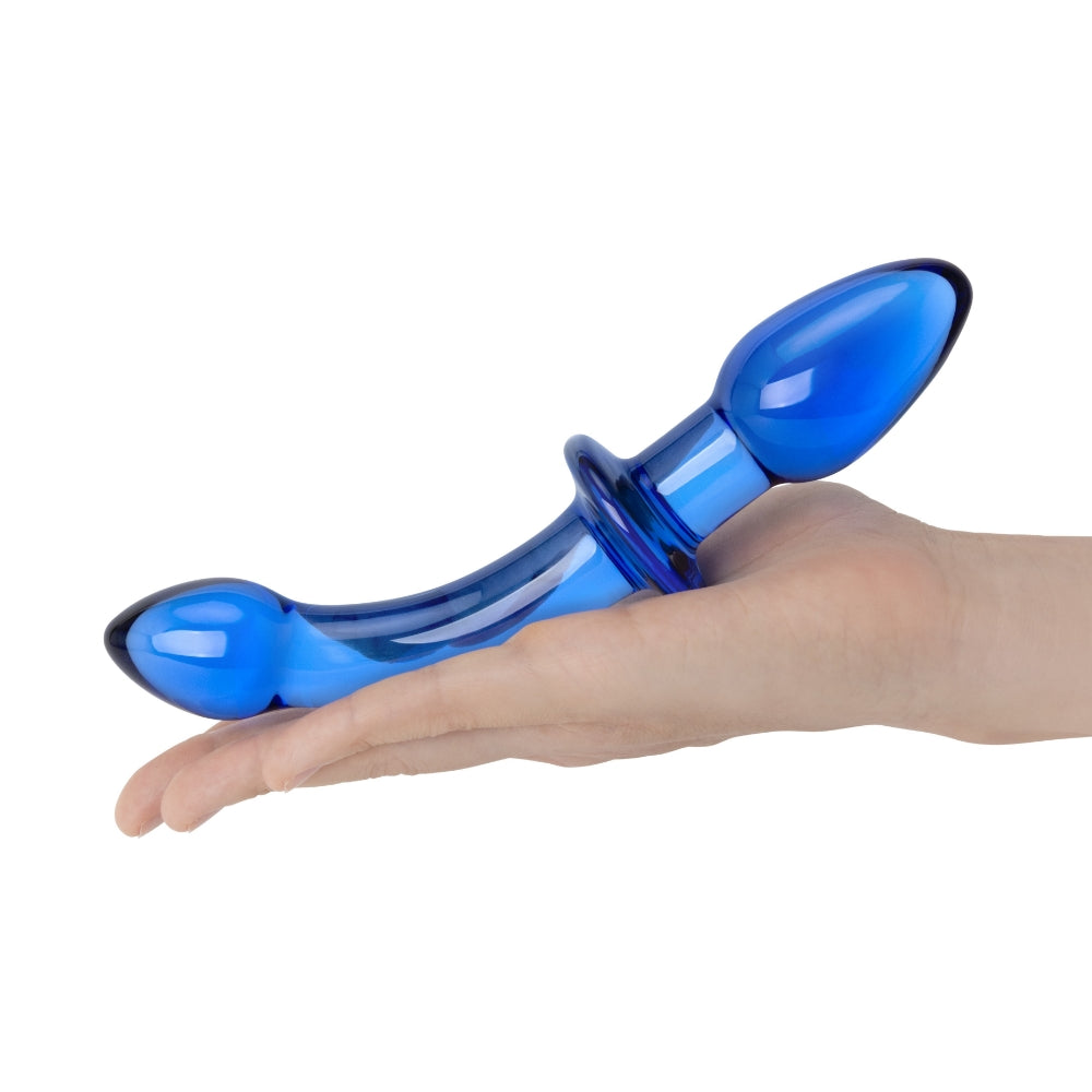 6.75" Blue Glass Anal Dildo