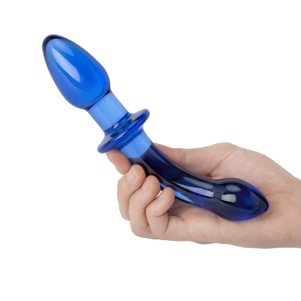 6.75" Blue Glass Anal Dildo