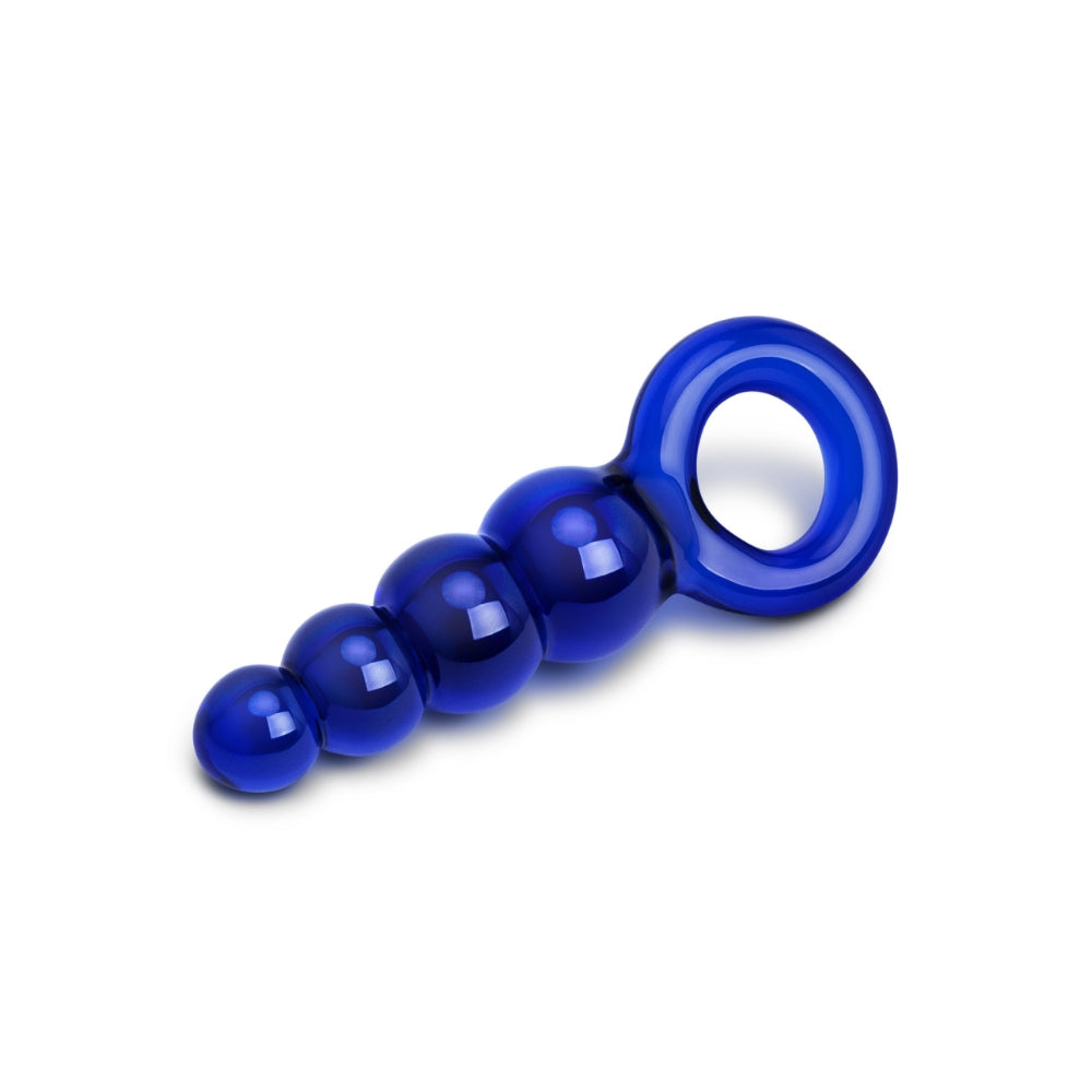 4.75" Purple Graduating Glass Anal Beads