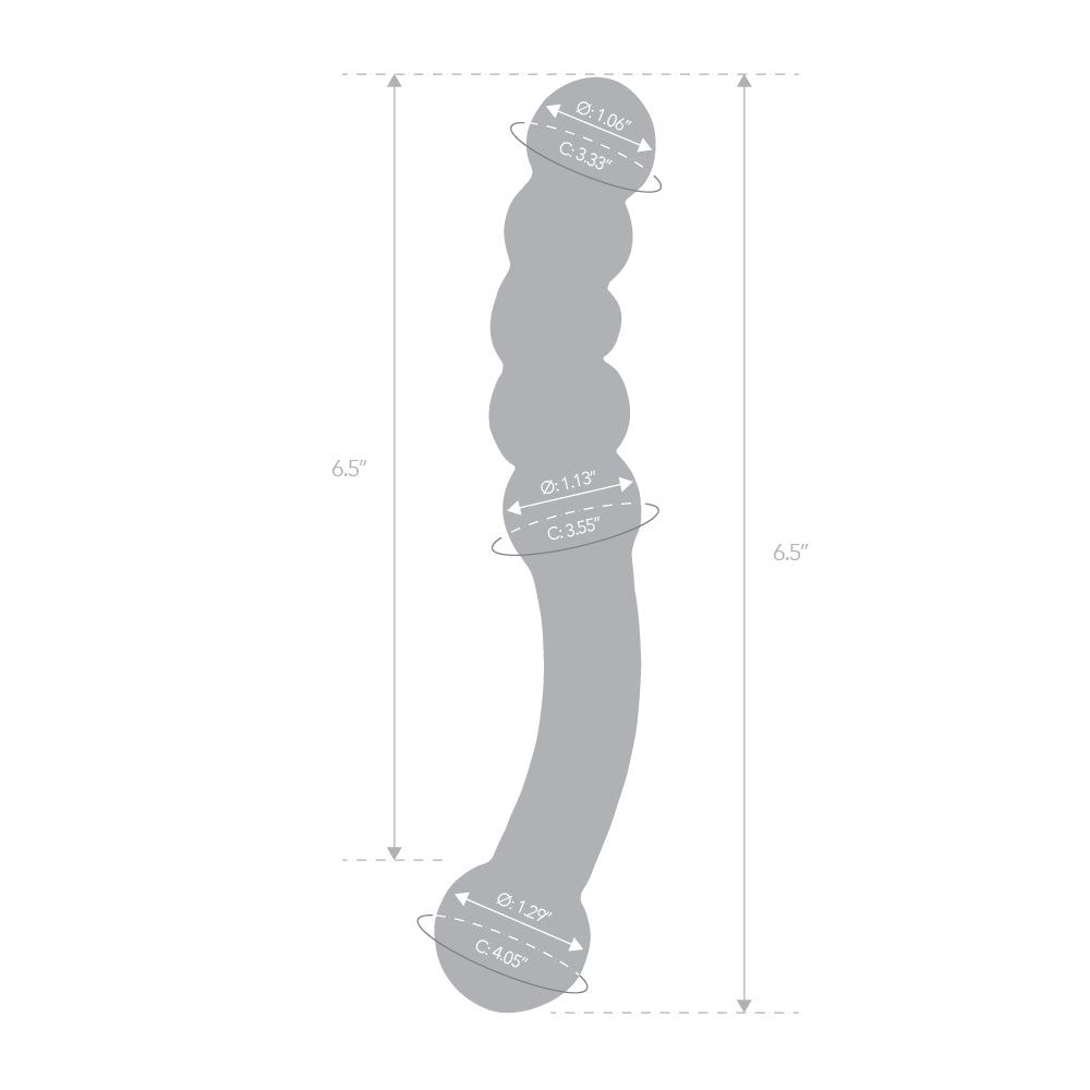 6.5" Dual Ended Beaded Anal Dildo