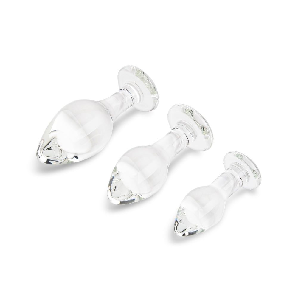 Beginner Glass Butt Plug Set