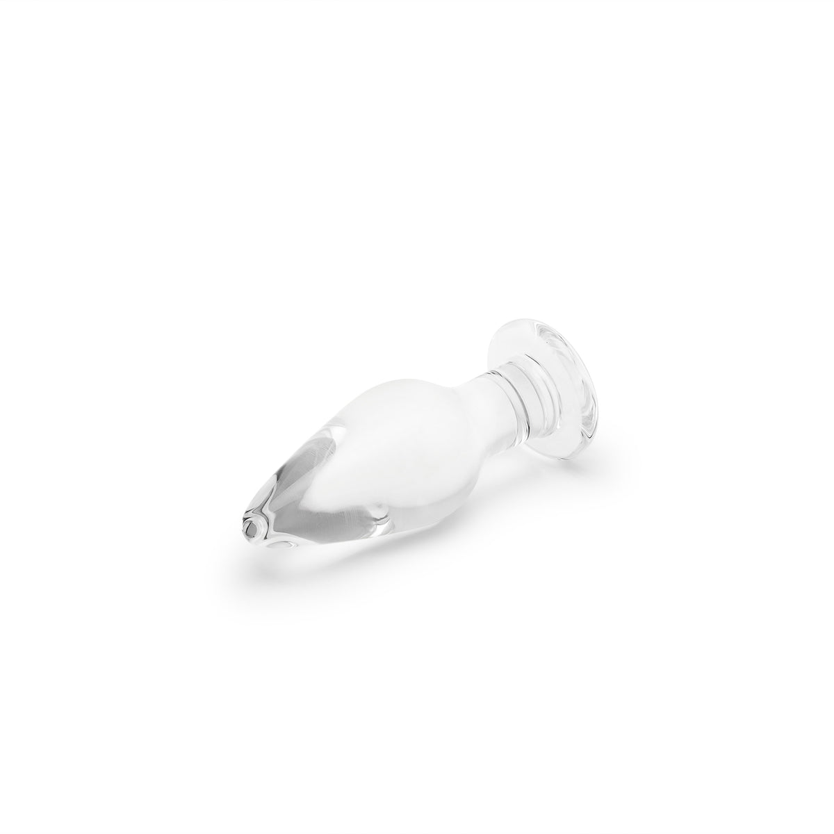 4.25" Clearly Pleasure Glass Butt Plug