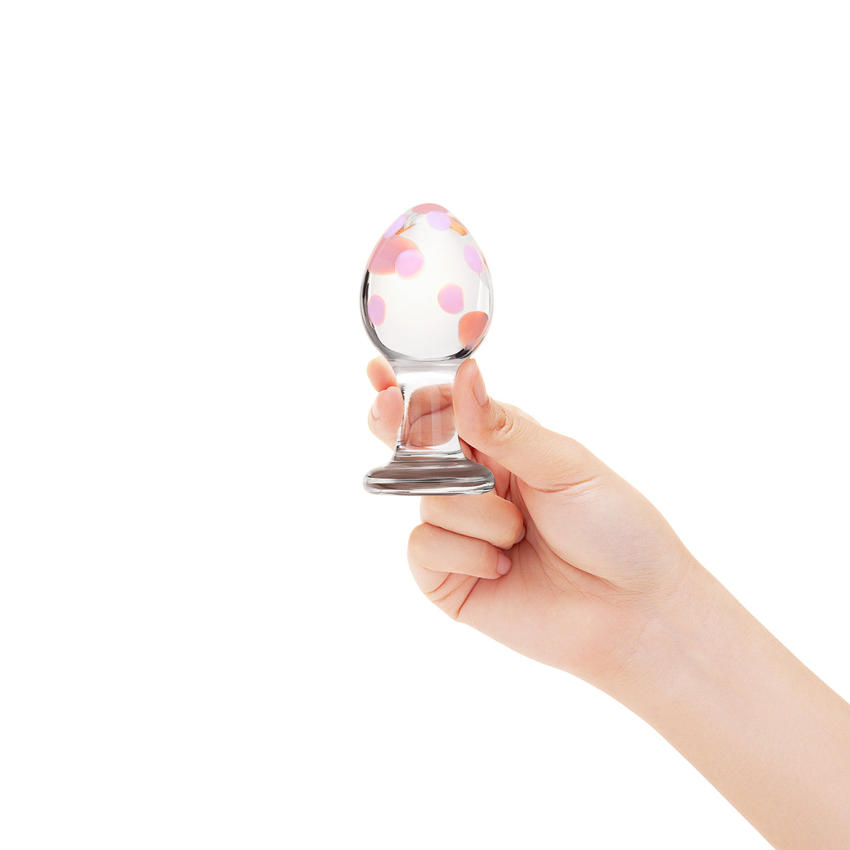 3.5" Confetti Glass Butt Plug