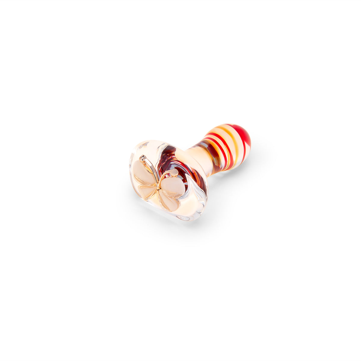 2.75" Monarch Glass Butt Plug