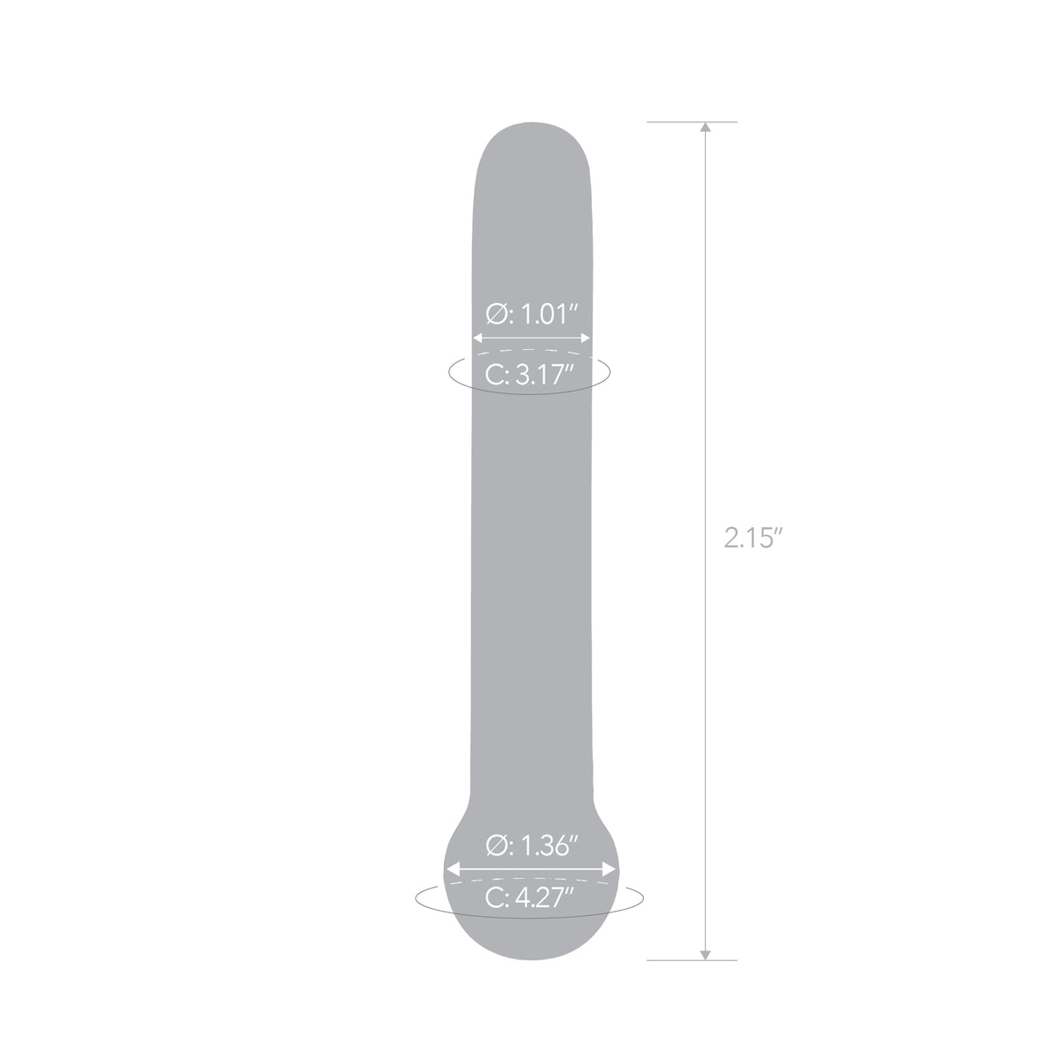 7" Electric Dusk Wand Glass Butt Plug