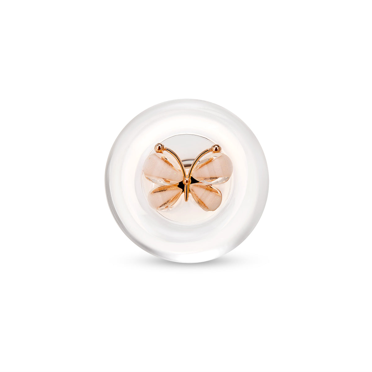 3.5" Butterfly Nymph Glass Butt Plug