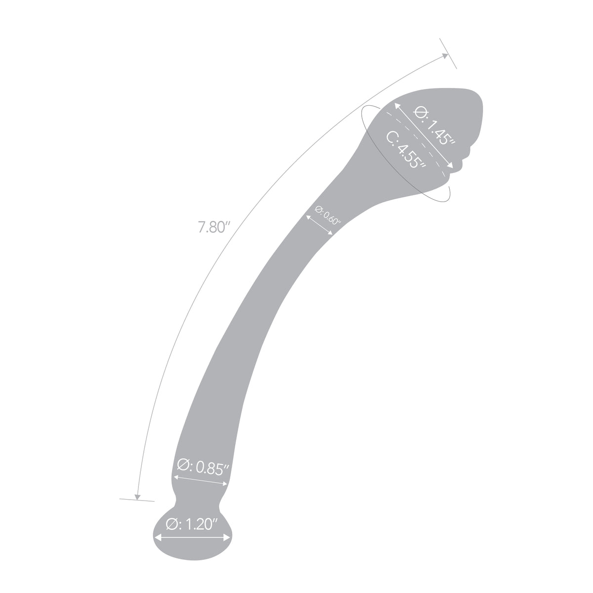 8.5" Supernova G-Spot Slide Glass Dildo