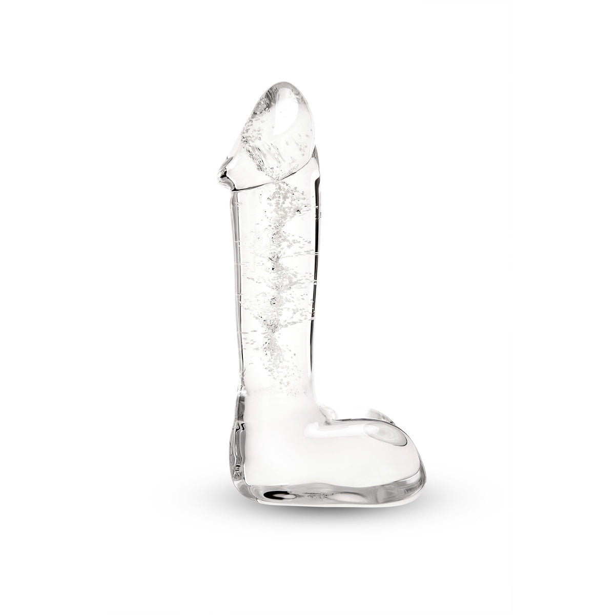 5.75" Glow Swirl Glass Dilldo