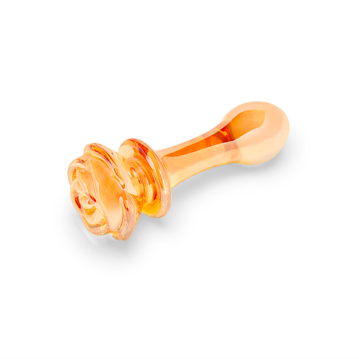 5.25" Golden Garden Glass Butt Plug