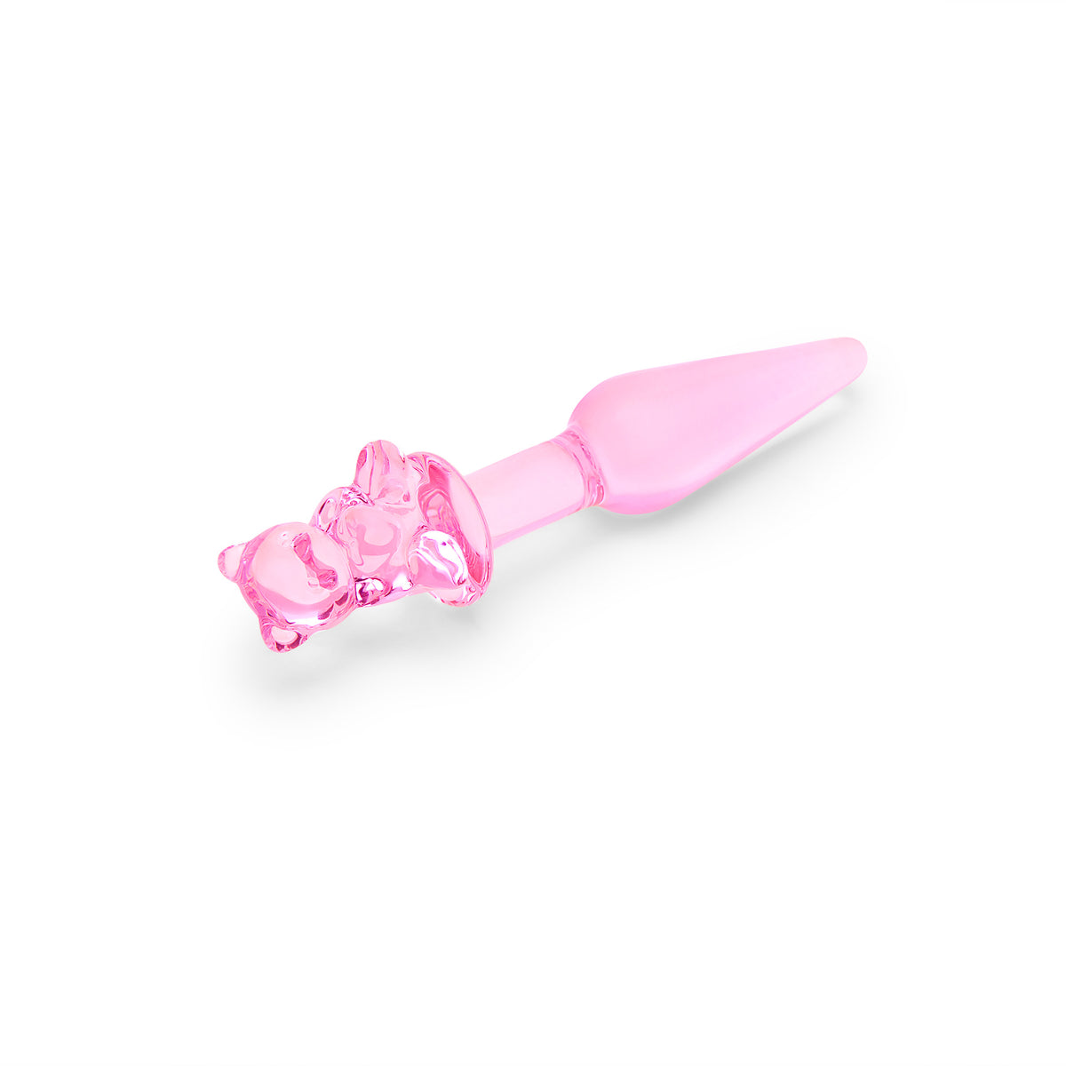 5.5" Beary Pleased Glass Butt Plug